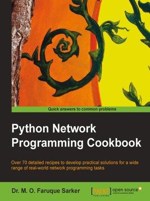 cover image of Python Network Programming Cookbook